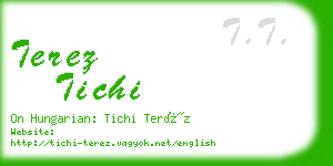 terez tichi business card